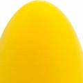 Floristik24 Pisanka flokowane żółte H25cm ozdobne jajka Dekoracja wielkanocna