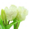 Floristik24 Tulipan papuzi w doniczce White Real Touch 23cm