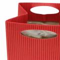 Floristik24 Torba papierowa doniczka czerwona 8,5cm 12szt