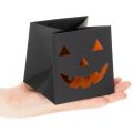 Doniczka z papierowej torby w kształcie dyni, dekoracja na Halloween, 10 cm, 6 szt. | Floristik24.pl