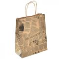 Floristik24 Torby papierowe torby papierowe torby na prezenty 18x9cm gazeta 50szt