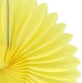 Floristik24 Dekoracje imprezowe Plaster miodu Papierowy Kwiat Żółty Ø20cm 3szt.
