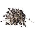 Floristik24 Czarne szpilki florystyczne z główką perłową, Ø4mm, 40mm, 150 sztuk