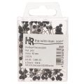 Czarne szpilki florystyczne z główką perłową, Ø4mm, 40mm, 150 sztuk | Floristik24.pl