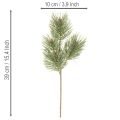 Sztuczna gałązka sosnowa dekoracyjna do kompozycji 39cm 6szt. | Floristik24.pl