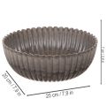 Miska okrągła, ryflowana, dekoracyjna do kompozycji kwiatowych, 20 cm, 2 sztuki | Floristik24.pl
