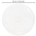 Dekoracyjna przezroczysta miska okrągła z nóżką, 32 cm | Floristik24.pl