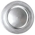 Floristik24 Talerze plastikowe srebrne Ø17cm 10szt