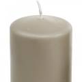 Floristik24 Czysta świeca walcowa brązowa 130/60 świeca z naturalnego wosku zrównoważona stearyna i rzepak
