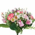 Floristik24 Bukiet sztucznych kwiatów z Ranunculus i Bellis Pink, White Ø20cm