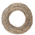 Floristik24 Wieniec dekoracyjny, gałązki rattanowe, bielone, do kreatywnych projektów, 50 cm