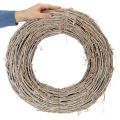 Wieniec dekoracyjny, gałązki rattanowe, bielone, do kreatywnych projektów, 50 cm | Floristik24.pl