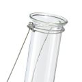 Floristik24 Dekoracyjna szklana probówka do zawieszania mini wazonu Ø2,4cm W22,5cm