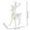 Akrylowe ozdoby choinkowe w kształcie reniferów, 14 cm, 4 sztuki | Floristik24.pl