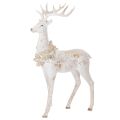 Floristik24 Dekoracyjna figurka jelenia z szyszką do dekoracji zimowej, 49 cm