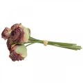 Floristik24 Róże antyczny róż, jedwabne kwiaty, sztuczne kwiaty L23cm 8szt