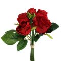 Floristik24 Bukiet Róż Czerwony 25cm