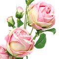 Floristik24 Róża gałązka różowa 100cm