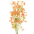 Floristik24 Sztuczny kwiat orchidei gałązka pomarańczowa filigranowa dekoracja pokoju 110cm 3 szt.