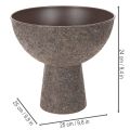 Doniczka okrągła na stojaku, nowoczesna, 25 cm | Floristik24.pl