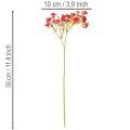Sztuczna gipsówka, czerwona, bukiet jako dekoracja kwiatowa, 30cm, 10 szt. | Floristik24.pl