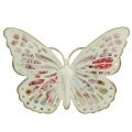 Dekoracja ścienna metalowa dekoracja w kształcie motyla w stylu wiejskim szer. 29,5 cm
