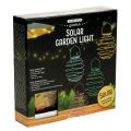 Floristik24 Solarna lampka ogrodowa turkusowa 22cm z 25 diodami LED o barwie ciepłej bieli