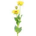 Floristik24 Rośliny sztuczne sztuczne słoneczniki dekoracja ze sztucznych kwiatów żółty 64cm