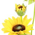 Floristik24 Rośliny sztuczne sztuczne słoneczniki dekoracja ze sztucznych kwiatów żółty 64cm