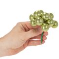 Miniaturowe bombki świąteczne na drucie, kolorowe lustrzane jagody, 25 mm, 140 sztuk | Floristik24.pl