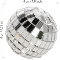 Kule lustrzane dekoracyjne, element dekoracji imprezowej, srebrne, 2-4 cm, 50 sztuk | Floristik24.pl