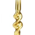 Floristik24 Świece skręcane Świece spiralne z białego złota Ø2cm W30cm 2szt