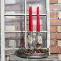 Świece stożkowe 250/23 rubinowe (12 szt.) | Floristik24.pl
