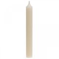 Floristik24 Rod świeca biała kremowa świeca woskowa 180mm/Ø21mm 6szt