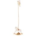 Floristik24 Świecznik choinkowy bujany konik 20cm 3szt