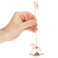 Świecznik choinkowy bujany konik 20cm 3szt | Floristik24.pl