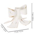 Świecznik w kształcie kokardy, 12 cm | Floristik24.pl