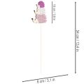 Dekoracyjne paliki ogrodowe – Kolorowa rodzina jeży – 34 cm, 12 sztuk | Floristik24.pl