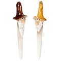 Floristik24 Dekoracyjna figurka krasnala ogrodowego do doniczek, 16 cm, 2 sztuki