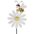 Floristik24 Wiosenna dekoracja kwiatowa wtyczka pszczółka 11×7,5cm 6szt