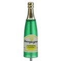 Floristik24 Wtyczka butelek szampana brązowy, zielony, żółty 7,5 cm L28,5 cm 12 sztuk
