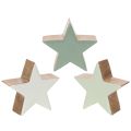 Floristik24 Dekoracyjna figurka gwiazdy, dekoracja stołu, 10 cm, 3 sztuki