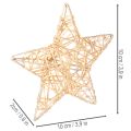 Dekoracyjny zestaw gwiazdek z drutu, dwa rozmiary, 10cm, 12 sztuk | Floristik24.pl