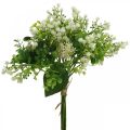 Floristik24 Bukiet dekoracyjny Bukiet sztucznych kwiatów Bukiet sztucznych kwiatów Zielony biały L36cm