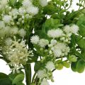 Bukiet dekoracyjny Bukiet sztucznych kwiatów Bukiet sztucznych kwiatów Zielony biały L36cm