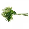 Bukiet dekoracyjny Bukiet sztucznych kwiatów Bukiet sztucznych kwiatów Zielony biały L36cm