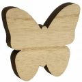 Floristik24 Motyle ozdobne rozproszone Drewniane motyle ozdobne 2,5-6,5cm 29 sztuk