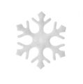 Floristik24 Dekoracja rozproszona płatki śniegu biała 3,5cm 120szt