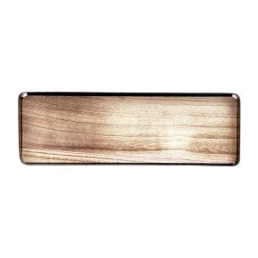 Floristik24 Taca dekoracyjna metalowa drewniana taca metalowa drewniana podstawa 34,5×11×3cm