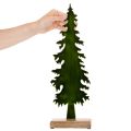 Dekoracyjna choinka na drewnianej podstawie, dekoracja stołu, Boże Narodzenie, 46cm | Floristik24.pl